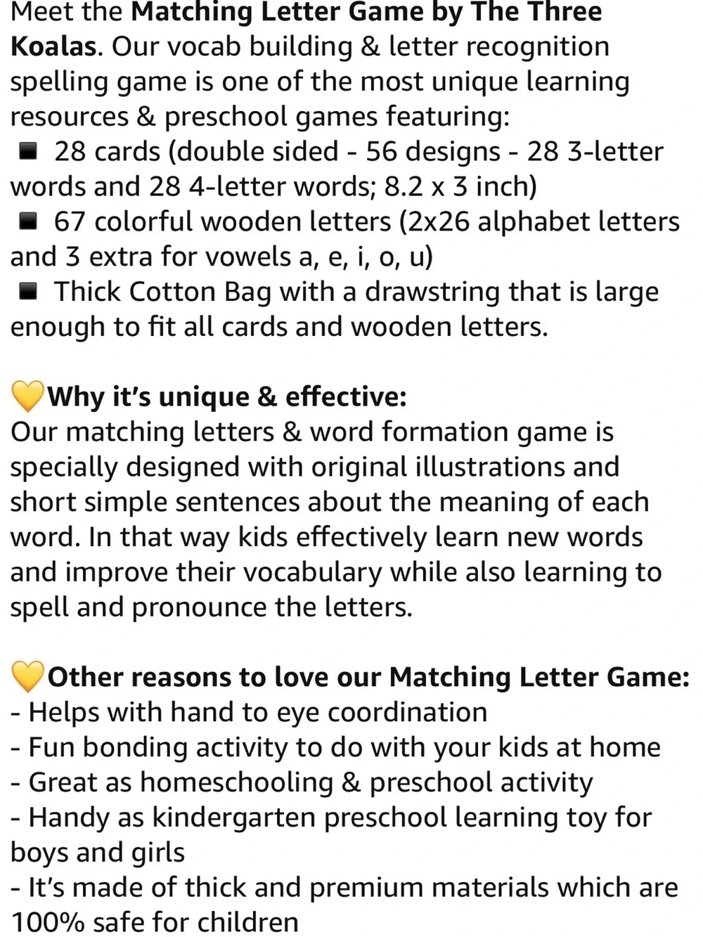 The Three Koalas Matching Letter Toy